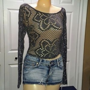 Urban outfitters Out From Under crochet crop top